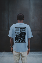 Load image into Gallery viewer, Stamped in Time - Oversized Tee (Grey-Blue)