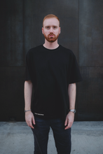 Load image into Gallery viewer, Stamped in Time - Oversized Tee (Black)