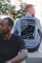 Load image into Gallery viewer, Stamped in Time - Oversized Tee (Grey-Blue)
